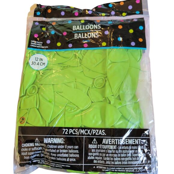 Kiwi Green Balloons 12in 72 Ct Helium Quality Latex Party Decoration Wedding - Picture 2 of 9